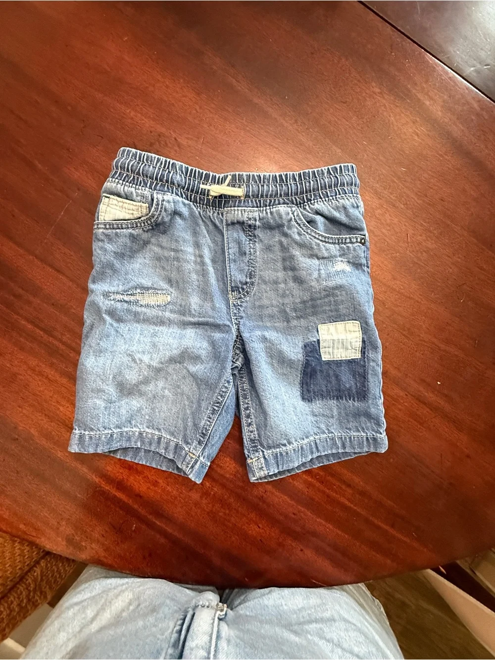 OshKosh B'gosh Light Blue Denim Patchwork Kids Shorts
